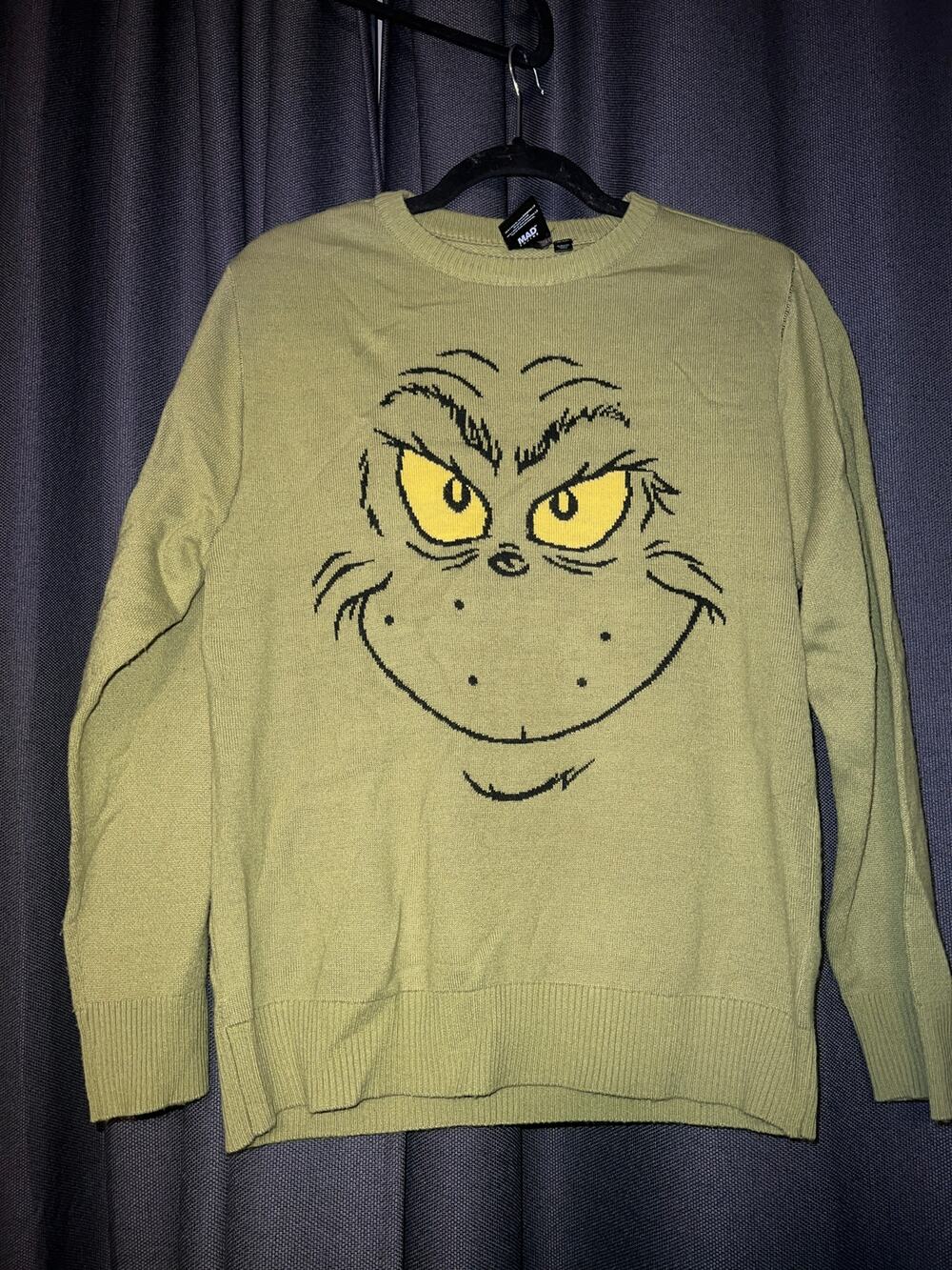 Ugly Christmas Sweater Xmas Size XL Grinch